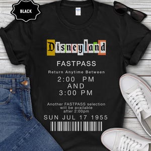 Vintage Disneyland FastPass Shirt, Retro Vacation Group Tee, Multi Design image 8