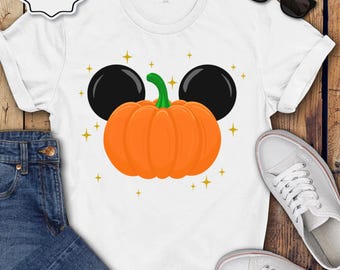 Mickey Pumpkin Halloween Shirt - Fall Disney Trip Tee for Adults and Kids