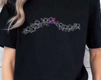 Camiseta Mickey Astronauta: Camiseta neón de Tomorrowland para adultos
