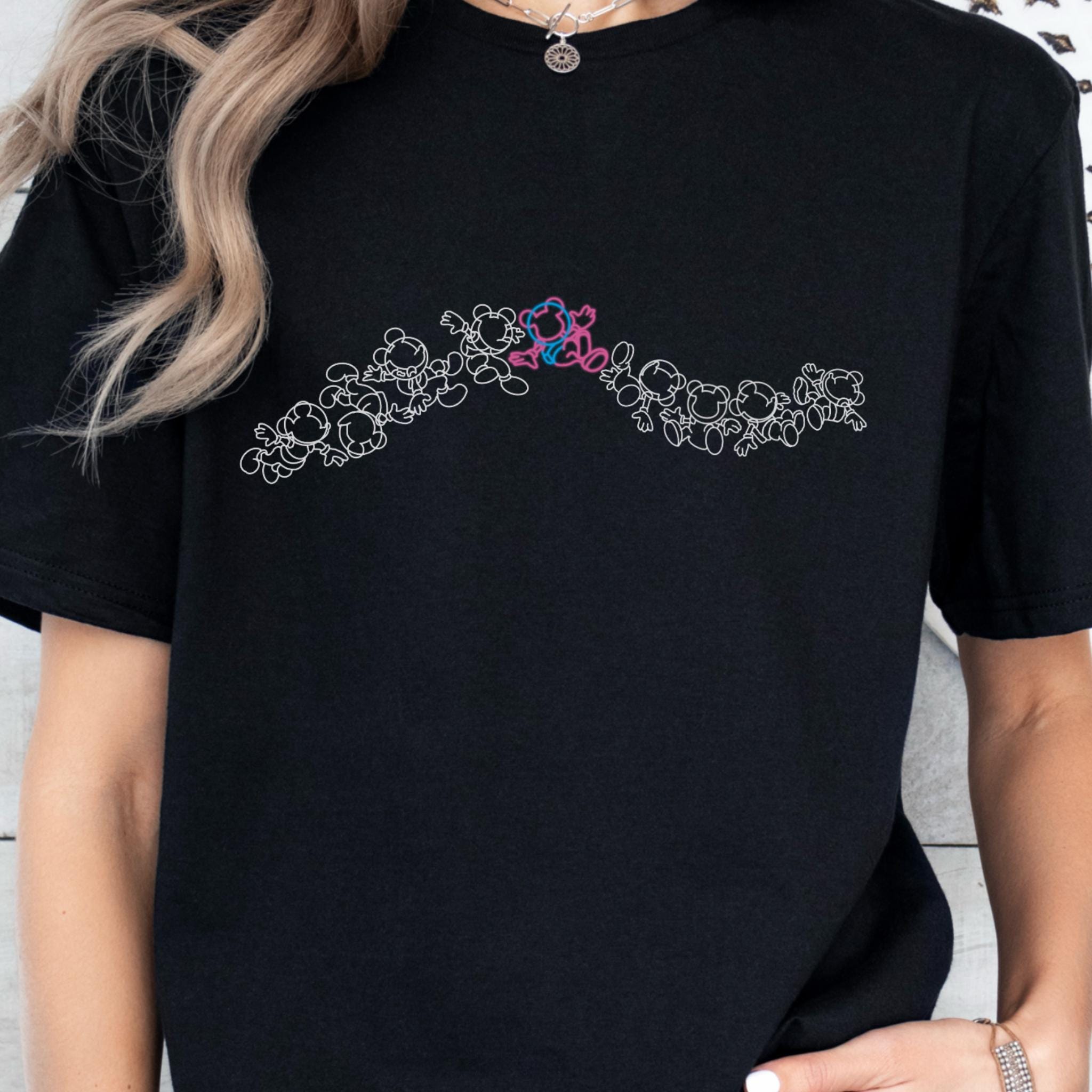 Mickey Astronaut Shirt: Tomorrowland Neon Tee for Adults - Etsy