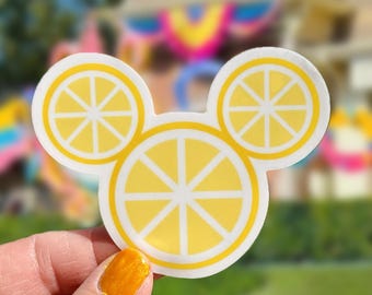 Naklejka Mickey Lemon Slice, letnia naklejka dla fanów Disneya
