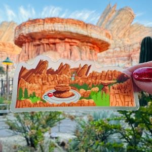 Radiator Springs Racers Sticker: DCA Cars Land Attraction Decal