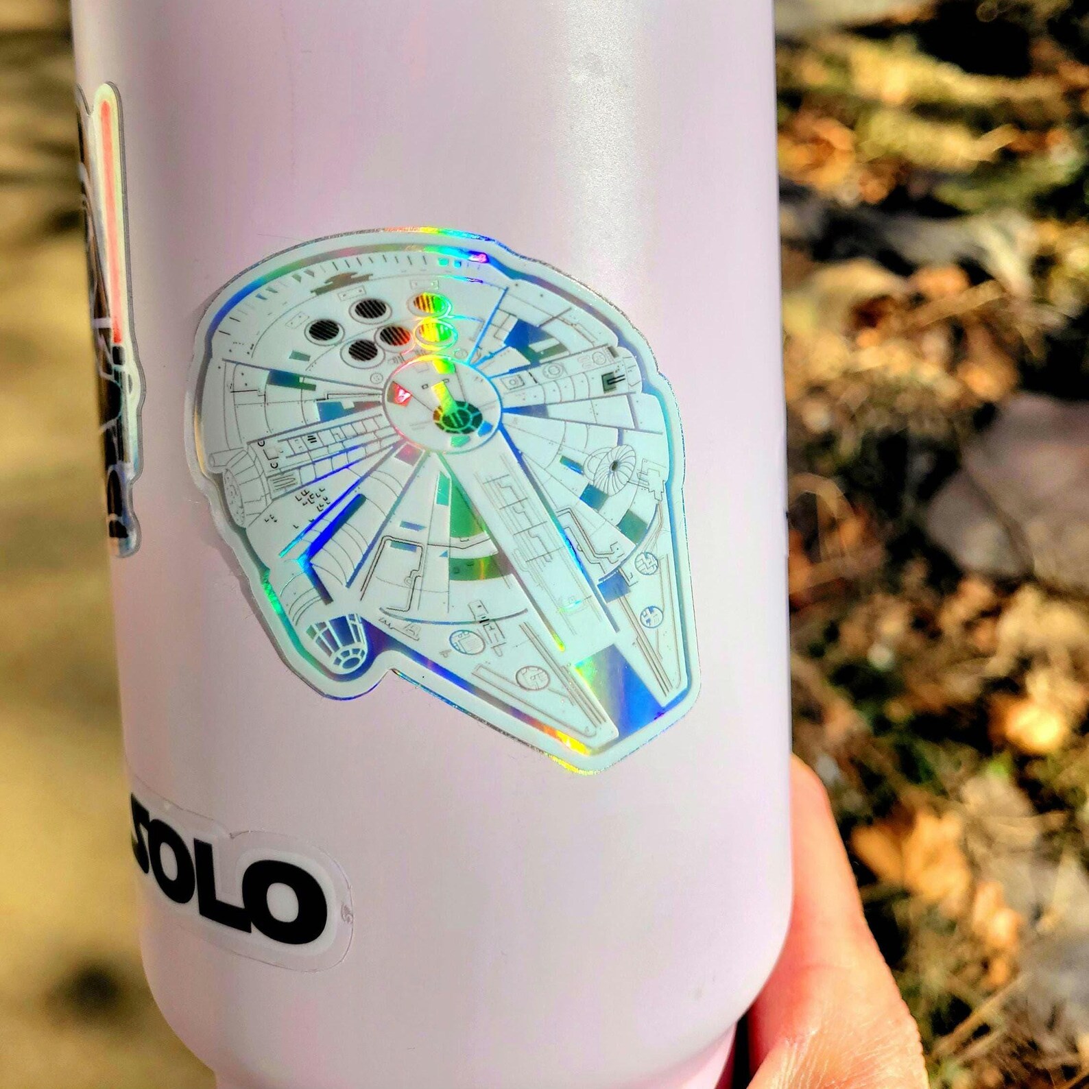 Millenium Ring Sticker Millennium Falcon Holographic Sticker: Star Wars Vinyl Decal - Etsy