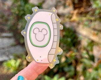 Naklejka Magic Band | Minimalistyczna winylowa naklejka na nadgarstek (2" x 2,8")
