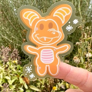 Figment Gingerbread Sticker: Epcot Holiday Vinyl Decal