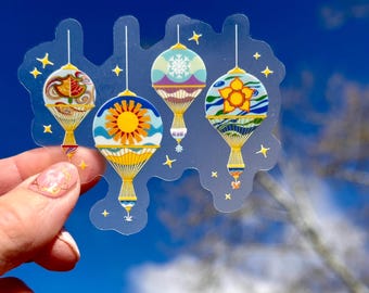 Naklejka Epcot Hot Air Balloon Seasons – naklejka winylowa The Land Pavilion Decor