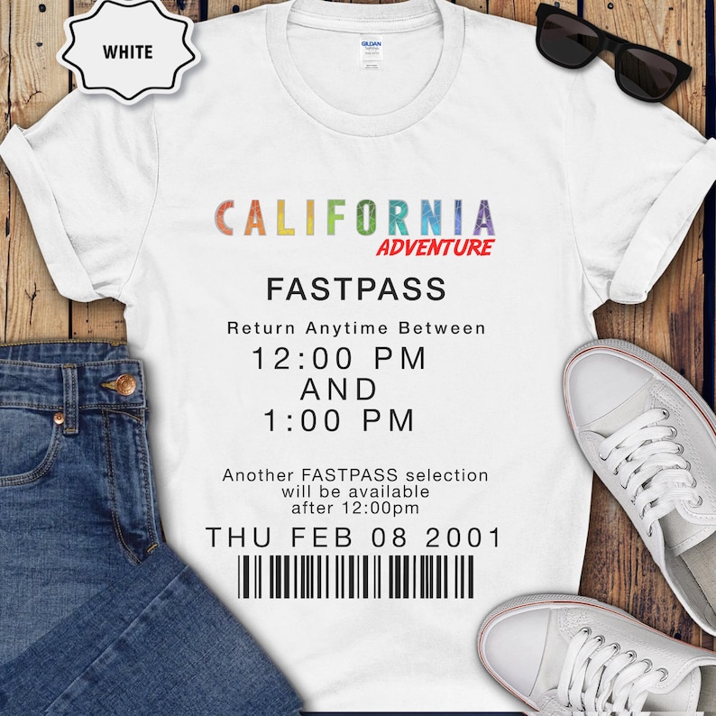 Vintage Disneyland FastPass Shirt, Retro Vacation Group Tee, Multi Design image 6