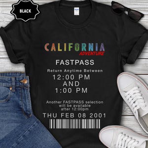 Vintage Disneyland FastPass Shirt, Retro Vacation Group Tee, Multi Design image 5