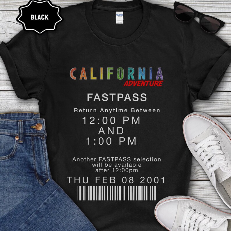 Vintage Disneyland FastPass Shirt, Retro Vacation Group Tee, Multi Design image 5