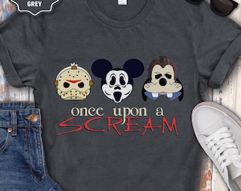 Mickey & Friends Halloween Shirt - Disney Horror Movie Tee for Kids and Adults