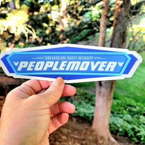Tomorrowland PeopleMover Sticker: Transit Authority Vinyl Car Decal
