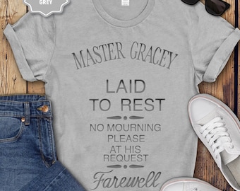 Haunted Mansion Headstone Shirt: Halloween Group Cosplay Tee for Adults