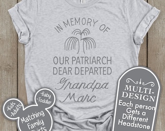 Disney Halloween Family Shirts | Haunted Mansion Headstone Matching Tees | Oogie Boogie Bash & Mickeys Not So Scary Party Costumes