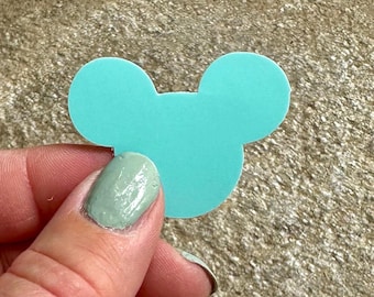 Micky-Aufkleber Aqua: Pastellfarbener wasserfester Vinyl-Aufkleber