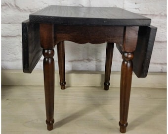 Vintage Wood Drop Leaf Table 18" Doll Furniture 1990's