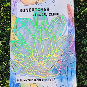 Crystal Suncatcher: Rainbow Maker Window Cling - Handmade