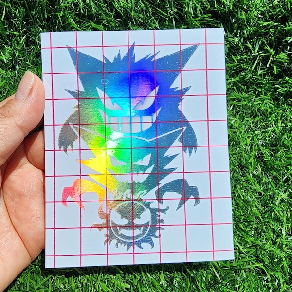 Gengar Trio Holographic Decal, Pokemon Go Vinyl Sticker