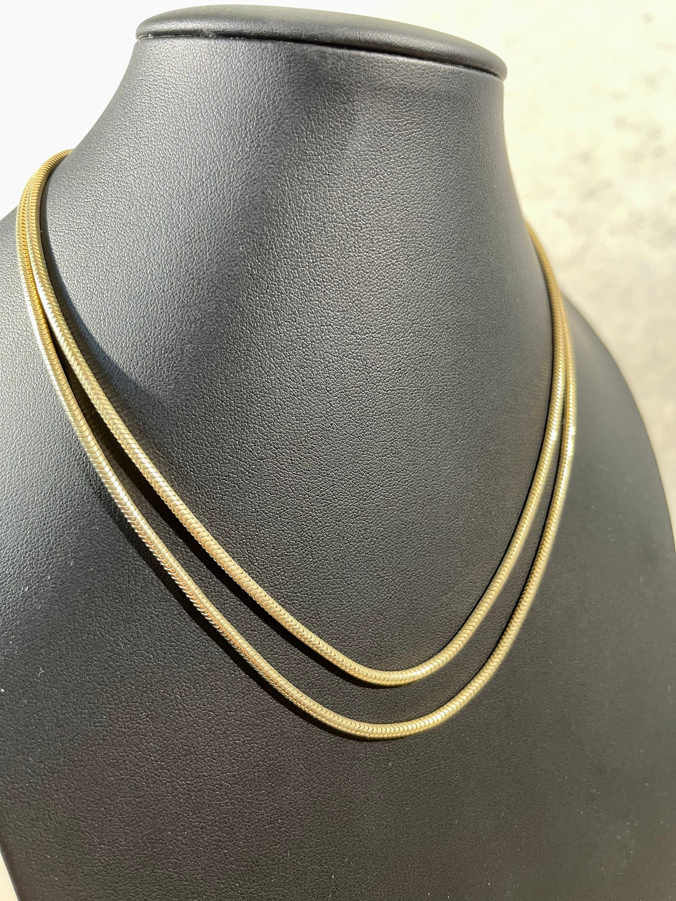 Forstner Gold-filled Double Snake Chain Necklace - Elegant