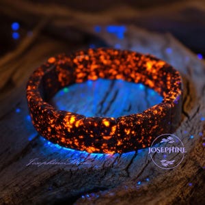 Bracciale elastico Yooperlite con cristalli, bracciale in sodalite fluorescente reattiva ai raggi UV, bracciale luminoso per donna e uomo.