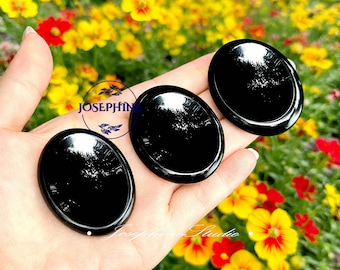 Black Obsidian Polished Stone - Etsy