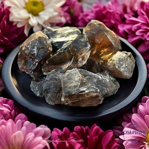 Raw Rough Smoky Quartz Mineral Rocks, Natural Quartz Specimen Chunk Stone, Gemstone for Wrapping Polishing Jewelry DIY