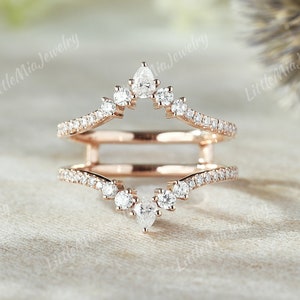Ring enhancer for pear shaped diamond store