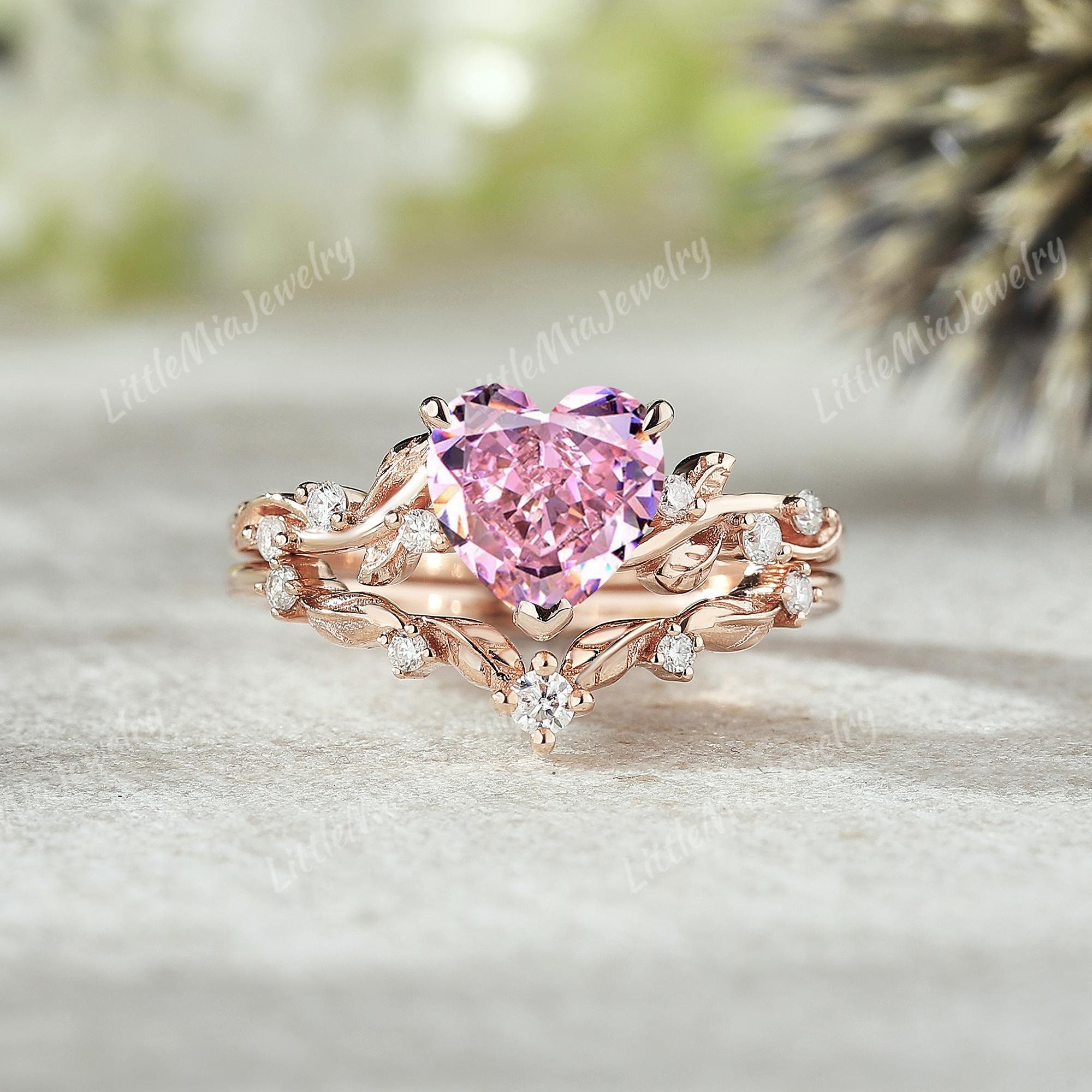 pink sapphire dress ring Pink Sapphire diamond ring, Sapphire statement ring forwomen Lilo Diamonds