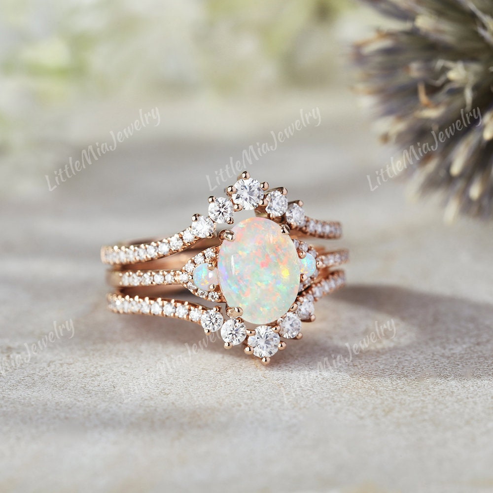 Opal Ring Jude Jewelers Stainless Steel Oval Created Fire Opal