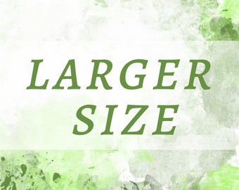 Larger size fee