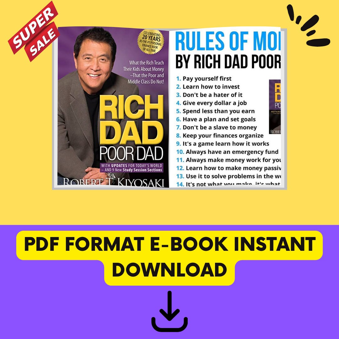 Rich Dad Poor Dad by Robert T. Kiyosaki E-book Digital - Etsy