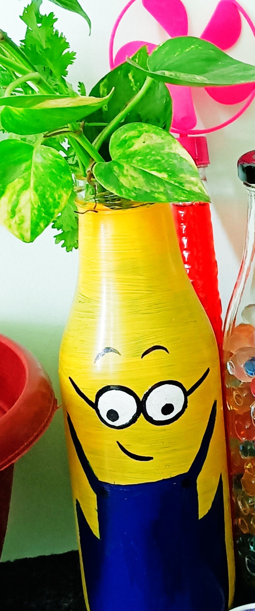 Glassbottle Painting, Customise Glass Painting Etsy