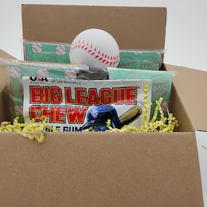 Birthday Baseball Card Box – Vintage Cards & Unopened Packs (Perfect Gift!)