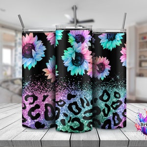 Sonnenblumenbecher, heller bunter Sonnenblumenbecher, 20-Unzen-Becher, Kaffeebecher, Eisgetränkbecher, GESCHENK