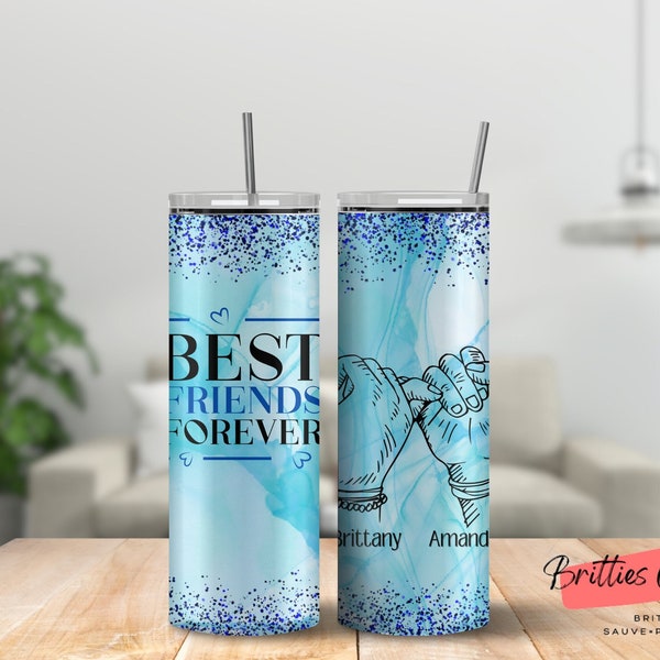 Sister, best friend, tumbler, 20 oz tumbler wrap, sublimation, wrap, tumbler for best friend, bestie, old best friend, sublimate