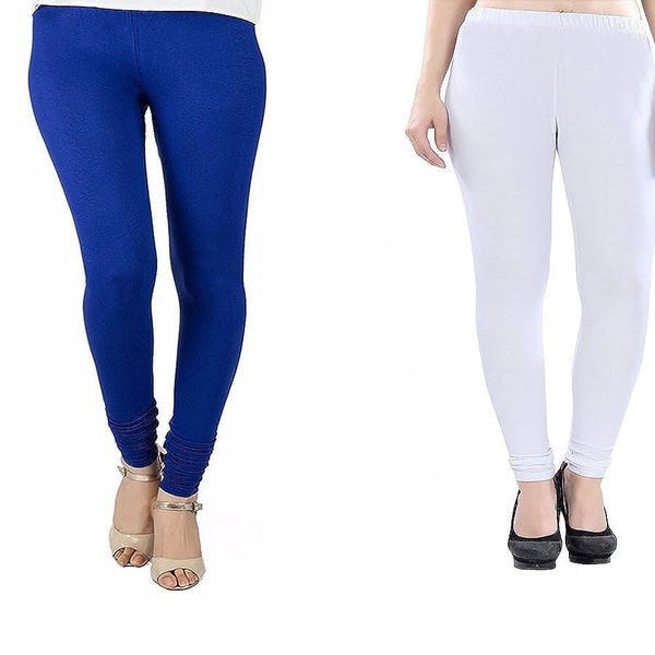 White Churidar Cotton Tights