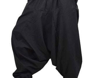 Men Women Summer Loose Rayon Soft Baggy Hippie Boho Gypsy Bottom Wear Plain Elastic Waist Wide Leg Palazzo Harem Yoga Pant Trouser Plus Size