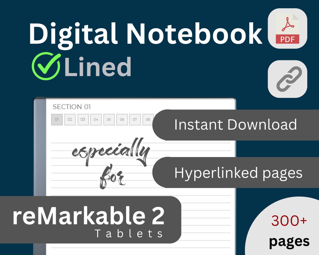 Remarkable 2, Templates, Digital Notebooks Etsy