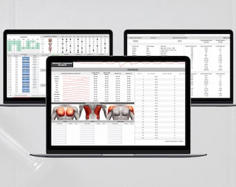 Advanced Workout Tracker | Google Sheets | Gym Progress Tracker | Diet Tracker | Macro Calculator |  Training Tracker | Gym Planner