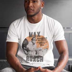 Max Roach Adult Unisex Heavyweight T-Shirt
