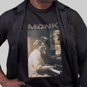 Thelonious Monk Tee Shirt, Jazz Artist Shirt, Retro Graphic Thelonious Monk Tee Shirt, Jazz Artist Shirt, Retro Graphic