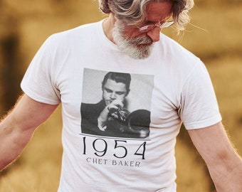 Chet Baker Simple Art Tee - Etsy