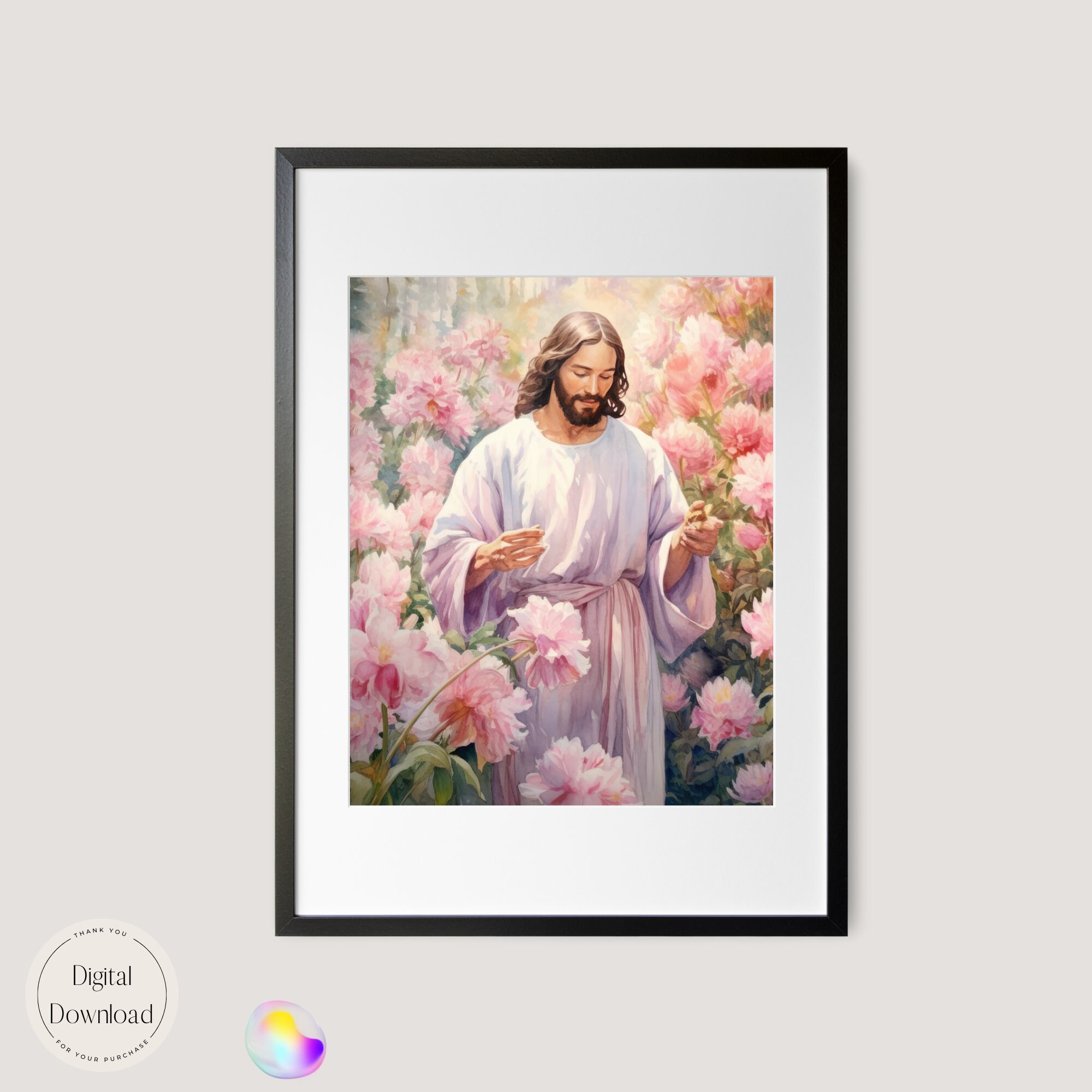 Jesus Christ Religious Printable Art 208 Instant Download Healing Hands ...