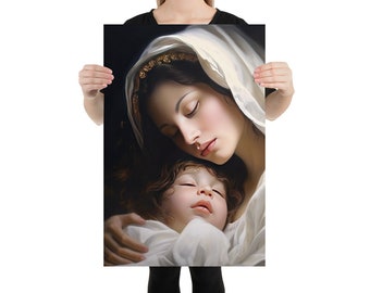 Art Poster | Family Devotion Portraits: Names of Jesus and Mary Art