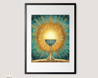 Eucharist Printable Art 2 | Instant Download | Christian Communion Artwork - Beautiful Church Anniversary Gift