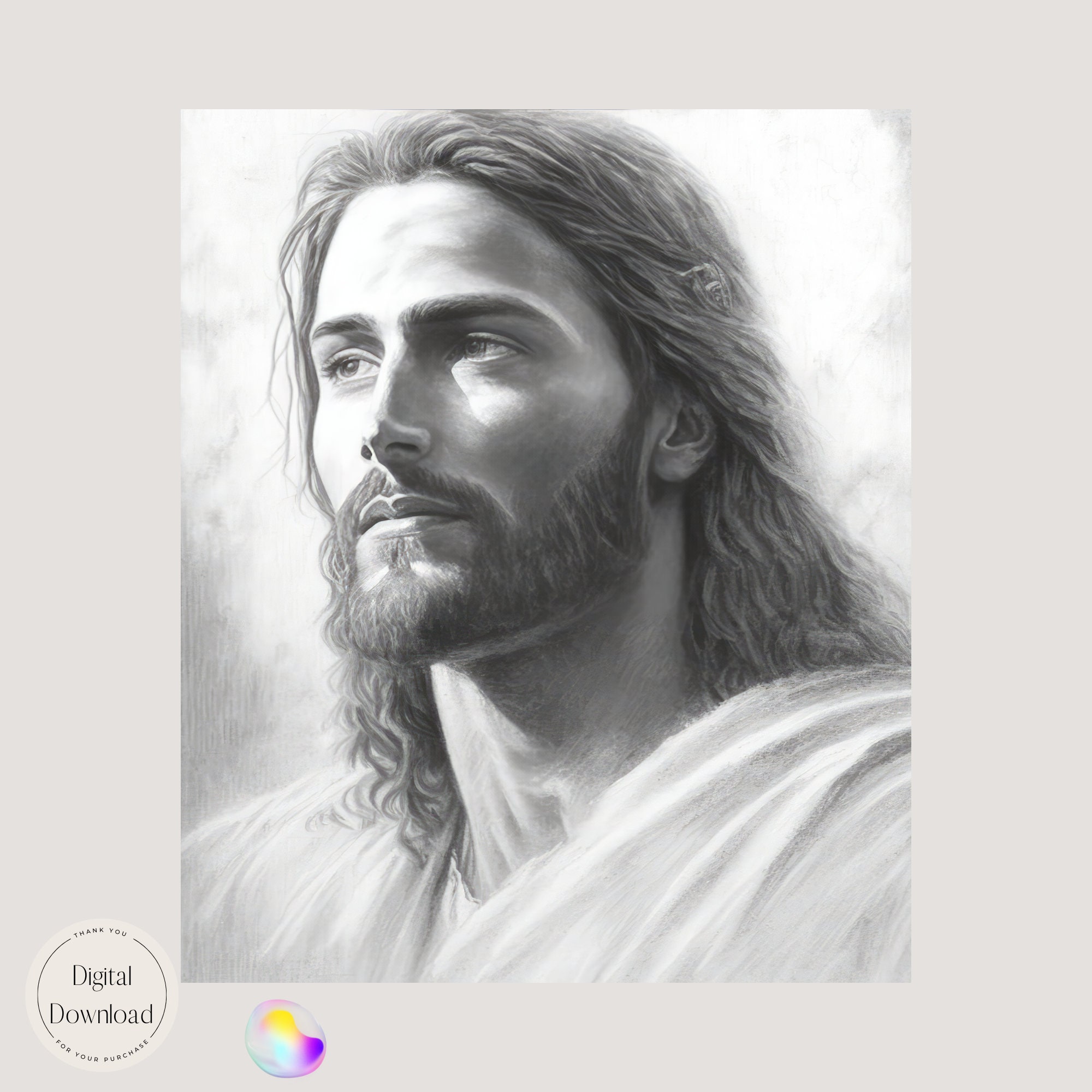 Jesus Christ Religious Printable Art 37 | Instant Download | Eternal ...