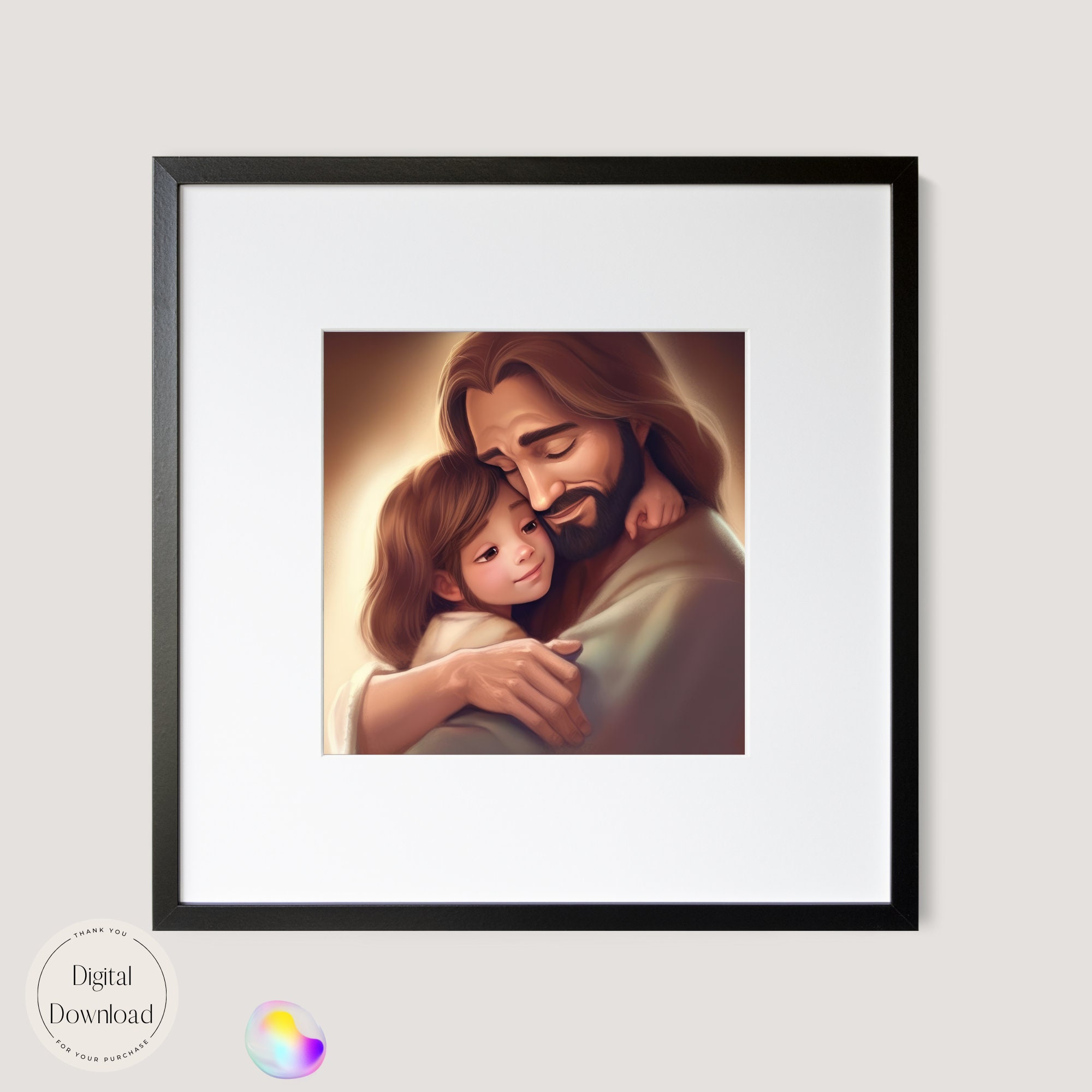 Jesus Christ and Children Religious Printable Art 294 - Etsy