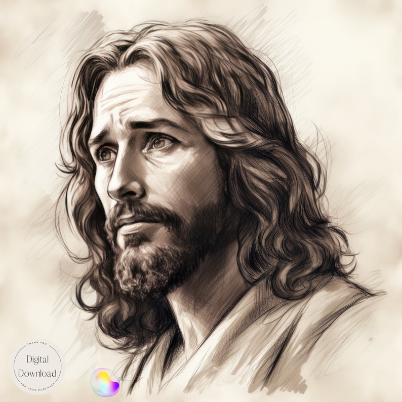 Jesus Christ Religious Printable Art 333 Instant Download Divine ...