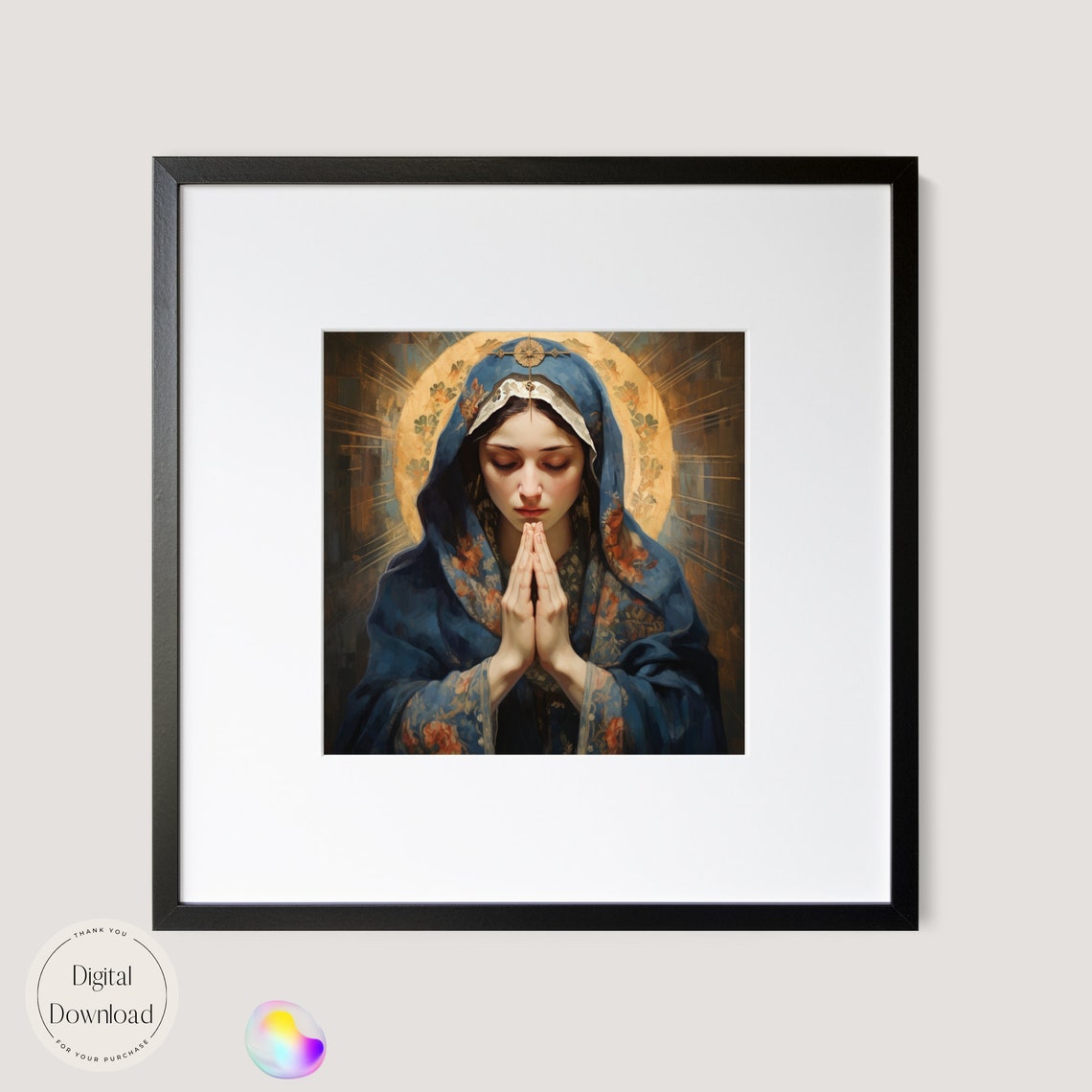 Mother Mary Religious Printable Art 554 Instant Download Our Lady of ...