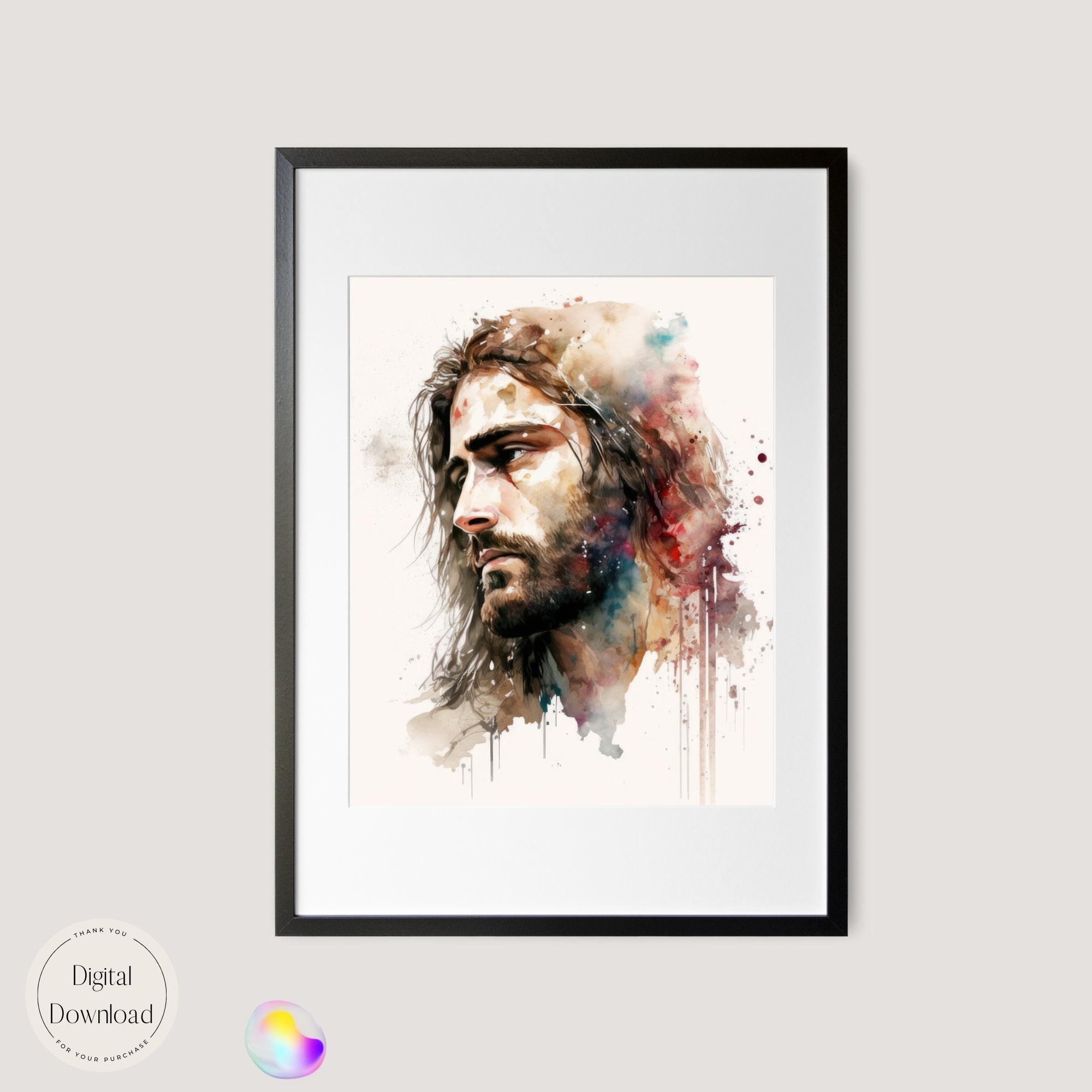 Jesus Christ Religious Printable Art 74 Instant Download Divine ...
