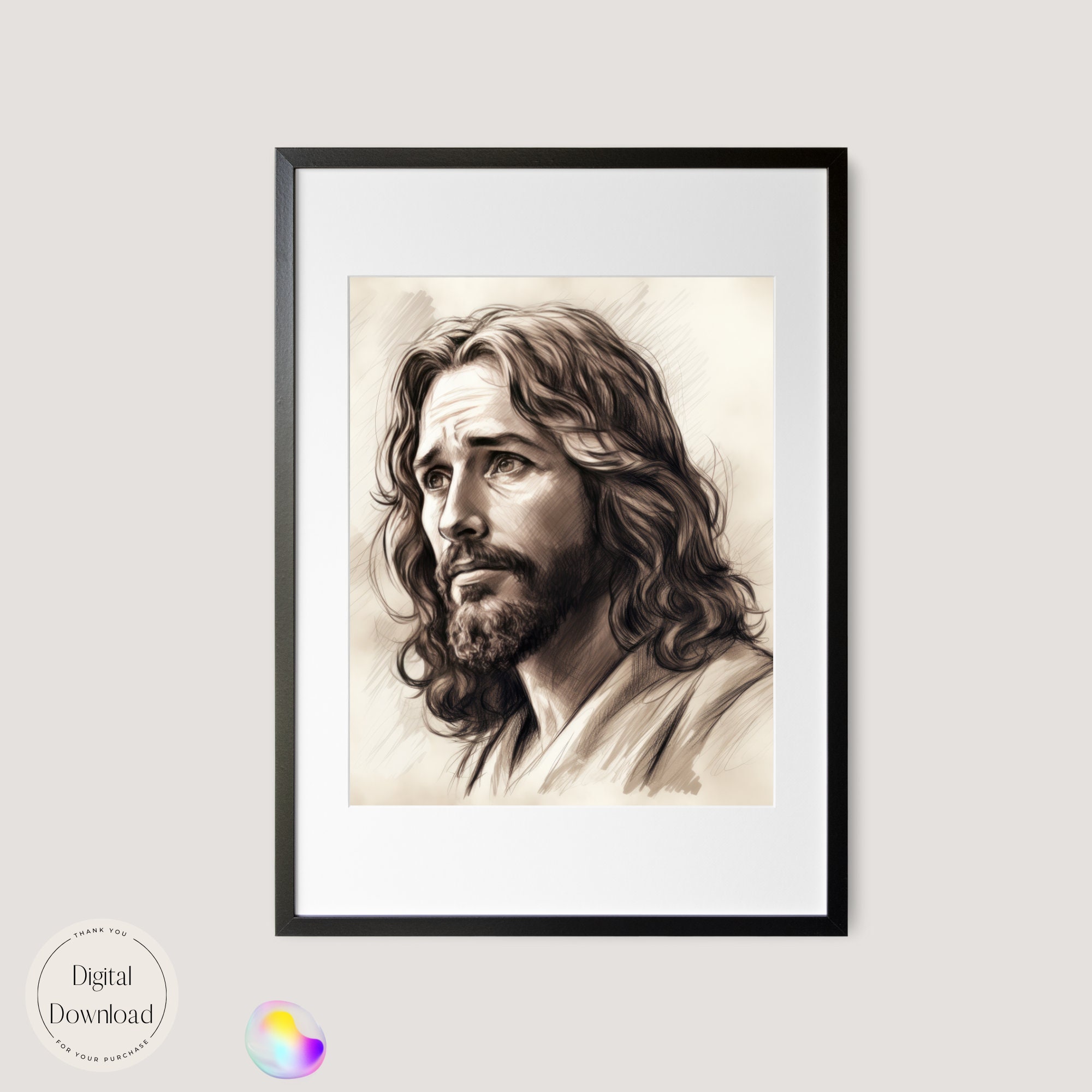 Jesus Christ Religious Printable Art 333 | Instant Download | Divine ...